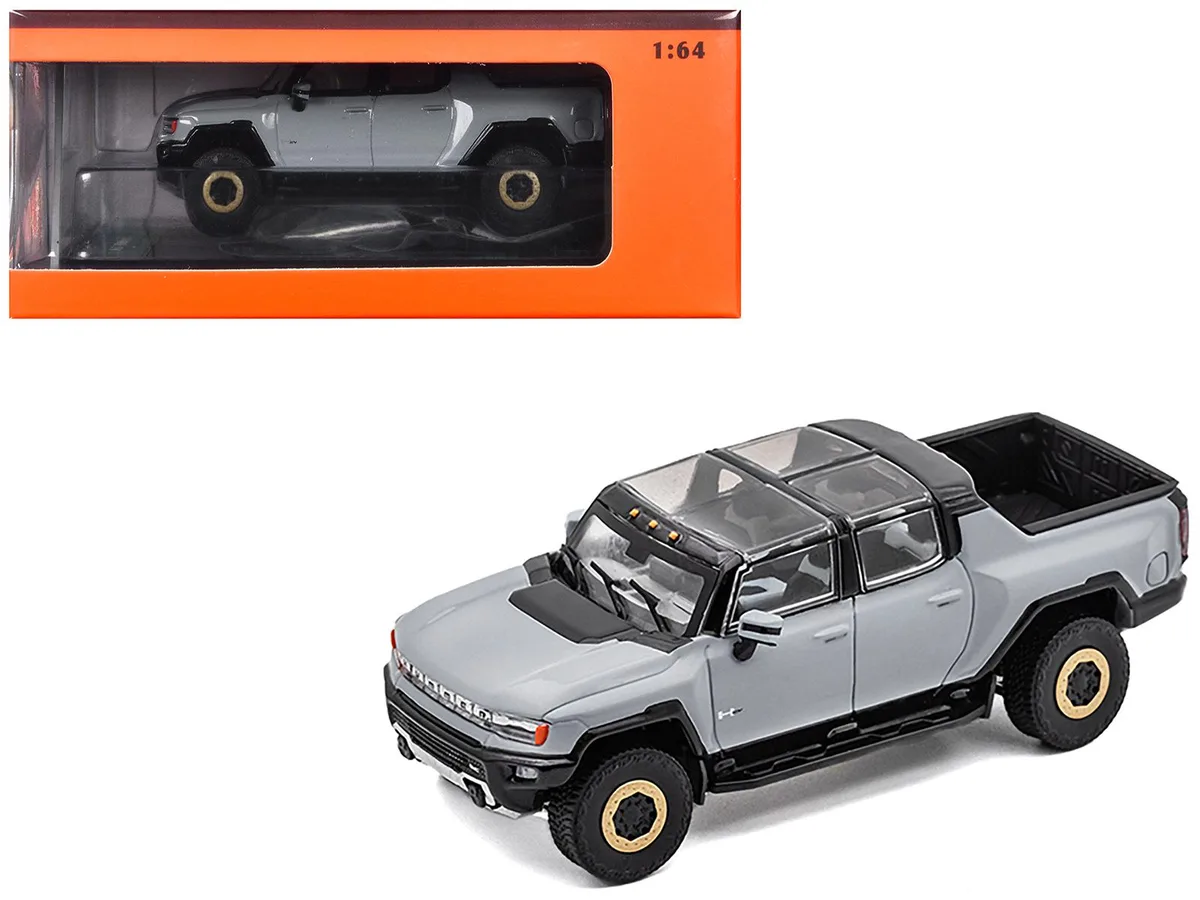 GCD GCD 2022 GMC Hummer EV Pickup Truck Gray 1/64 Diecast Model Car — product photo