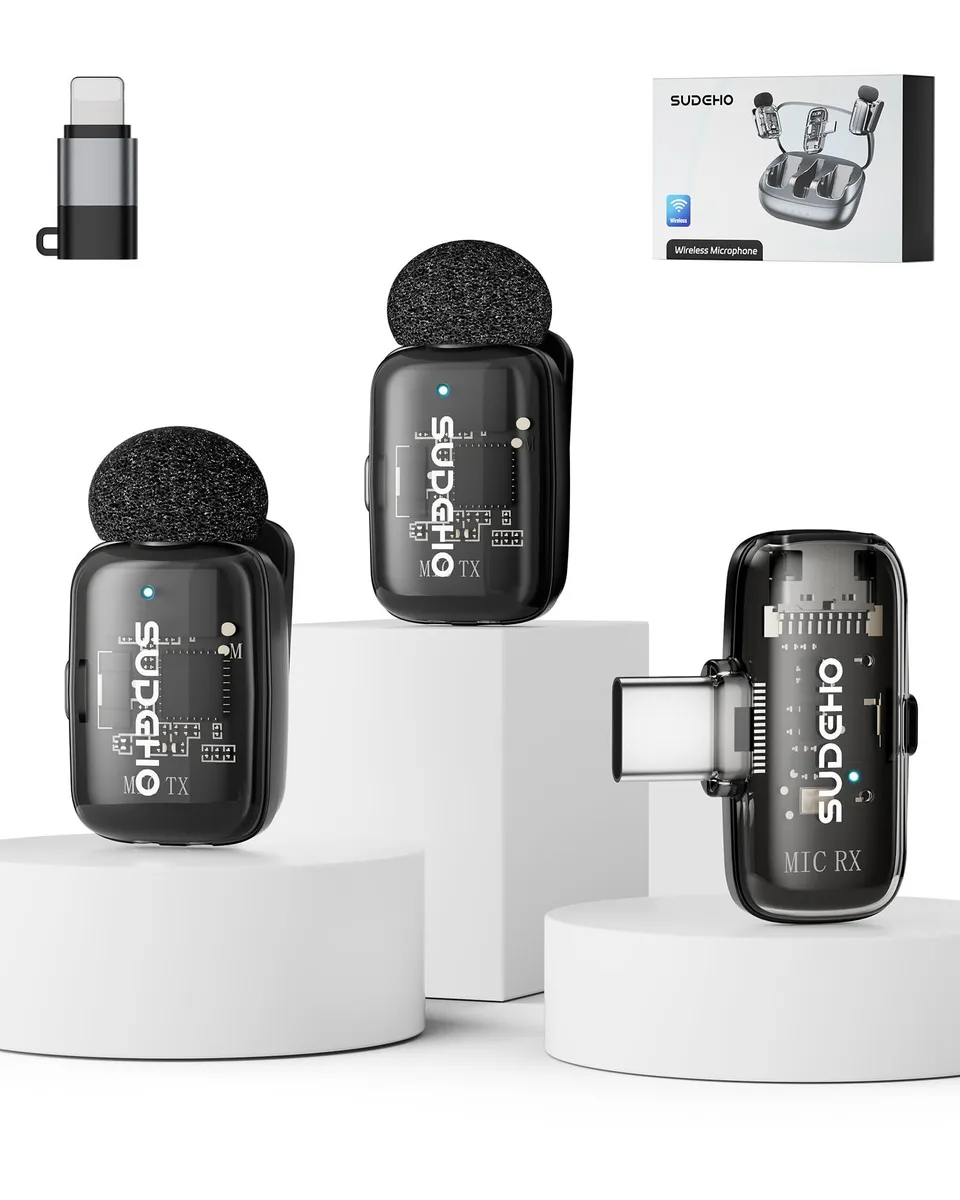  SUDEHO Mini-Mic Wireless Lavalier Microphone 26 dB 0.118 kg — product photo