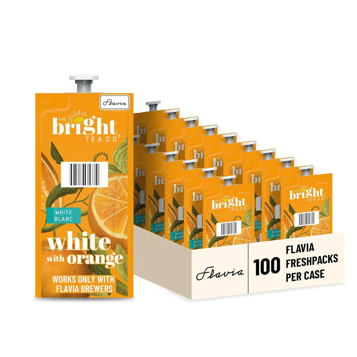 Flavia Flavia 5868 White with Orange Tea 20-Count Fresh Packs (Pack of 5) — product photo