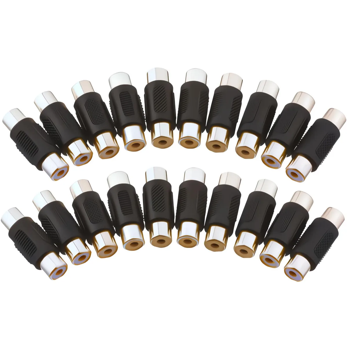 JacobsParts Inc. JacobsParts Inc. RCACOUP-D RCA Female to Female Coupler 20 Pack — product photo