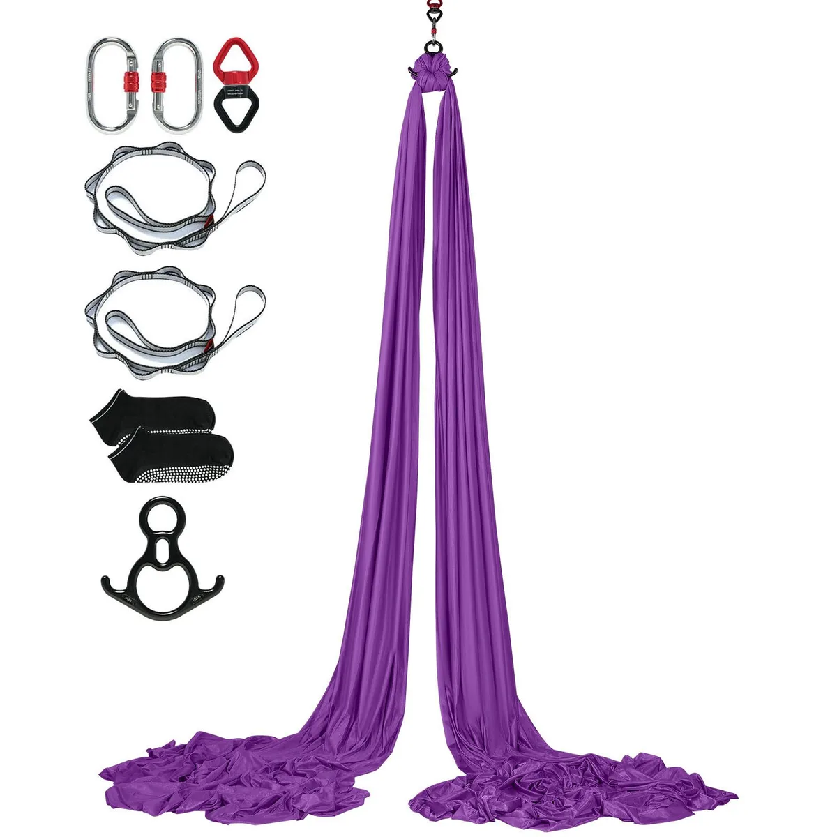 VEVOR VEVOR Aerial Yoga Hammock Kit 8.7 Yards 100gsm Purple — product photo