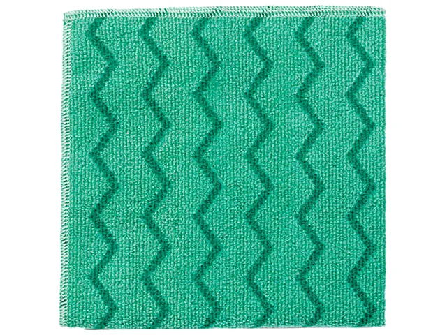 Rubbermaid Rubbermaid Q620(RCP) Microfiber Cleaning Cloths Green 16x16 12 Pack — product photo
