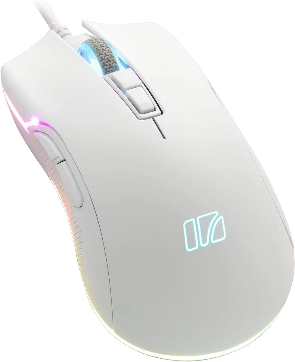 BFKK BFKK M31E Gaming Mouse White 6400 DPI 60M Clicks — product photo