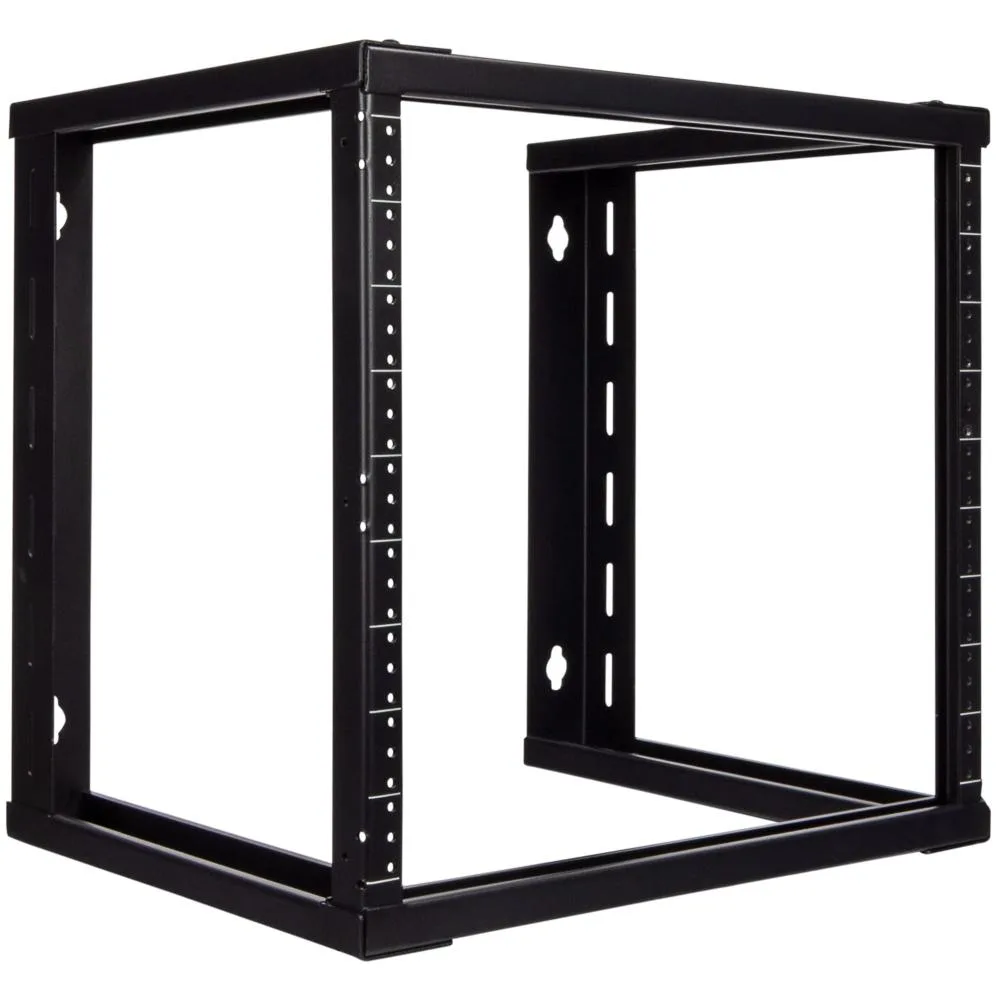 NavePoint NavePoint 9U Wall Mount Open Frame 19" Rack Threaded 16" Depth Black — product photo