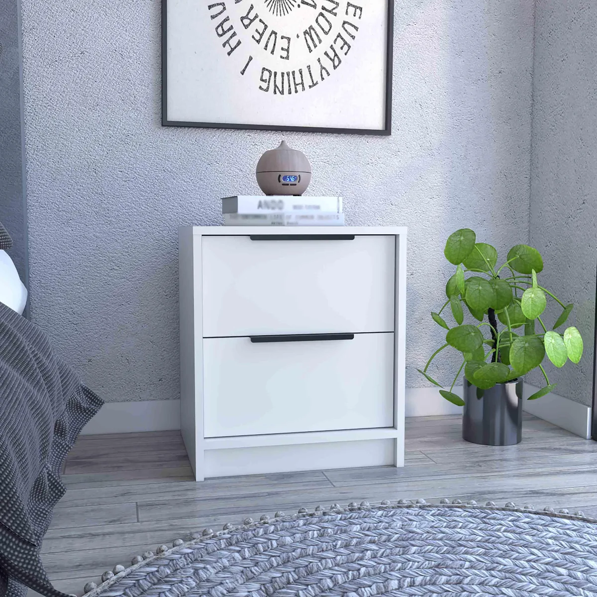 tuphen tuphen Kaia Nightstand White 16.1"W 18.8"H — product photo