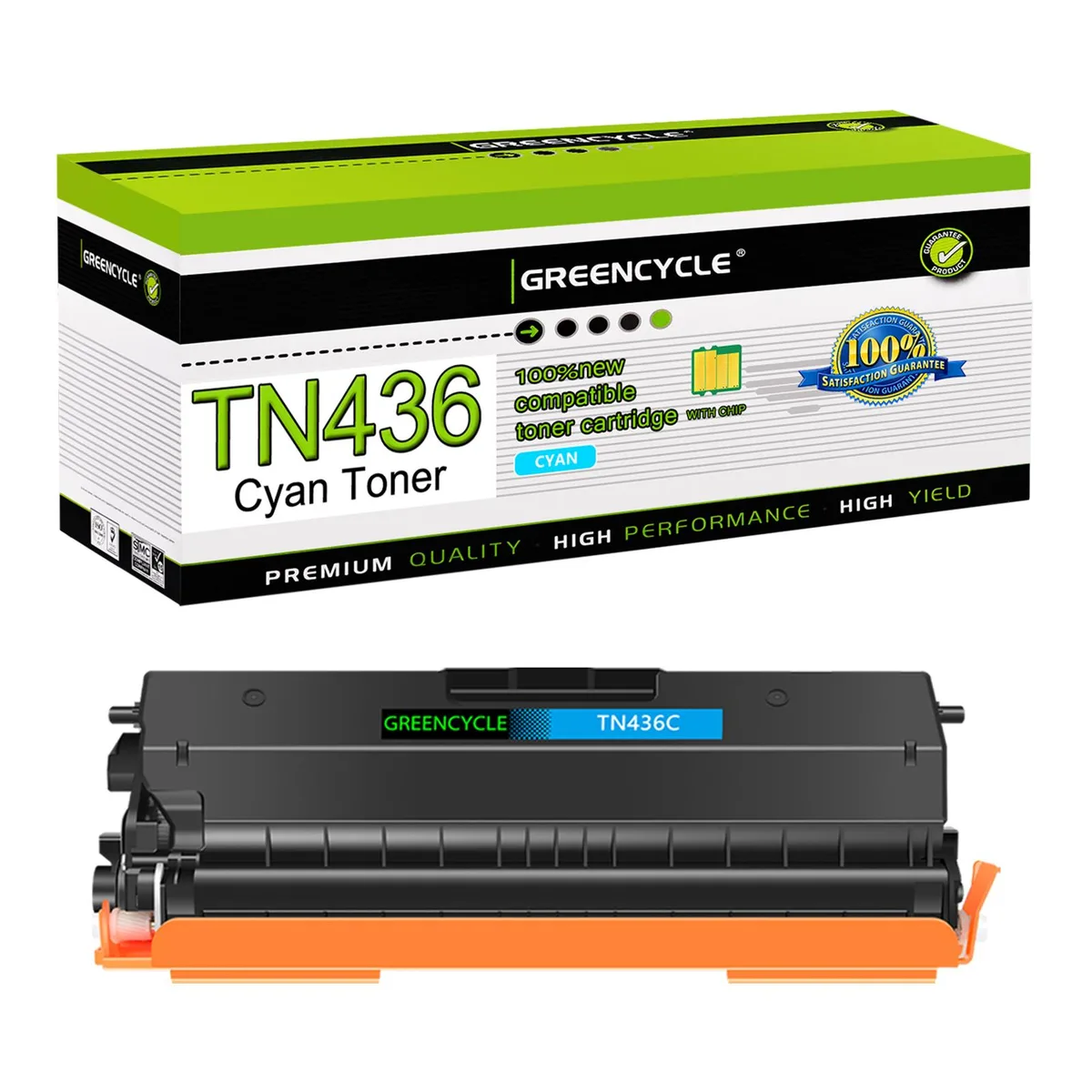 GREENCYCLE GREENCYCLE TN436 Cyan Toner Cartridge 6500 Pages — product photo