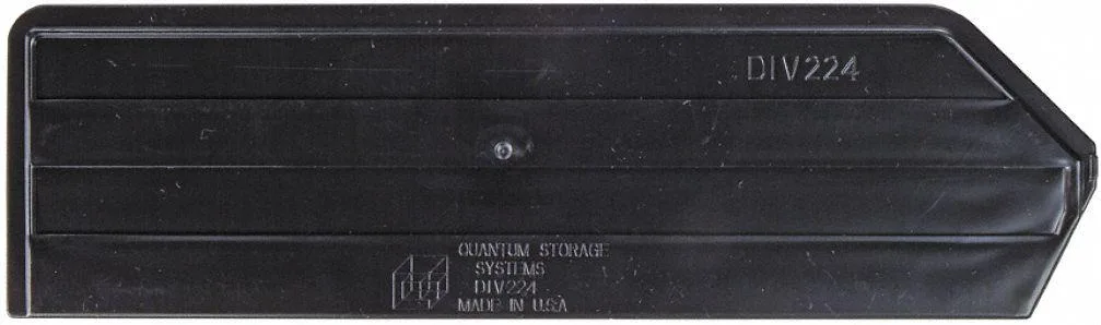 Quantum Quantum DUS224 Plastic Divider Black 10 1/4 in 6 PK — product photo