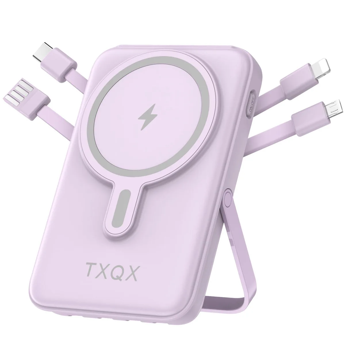 TXQX RH852 10000mAh Magnetic Power Bank Purple — product photo