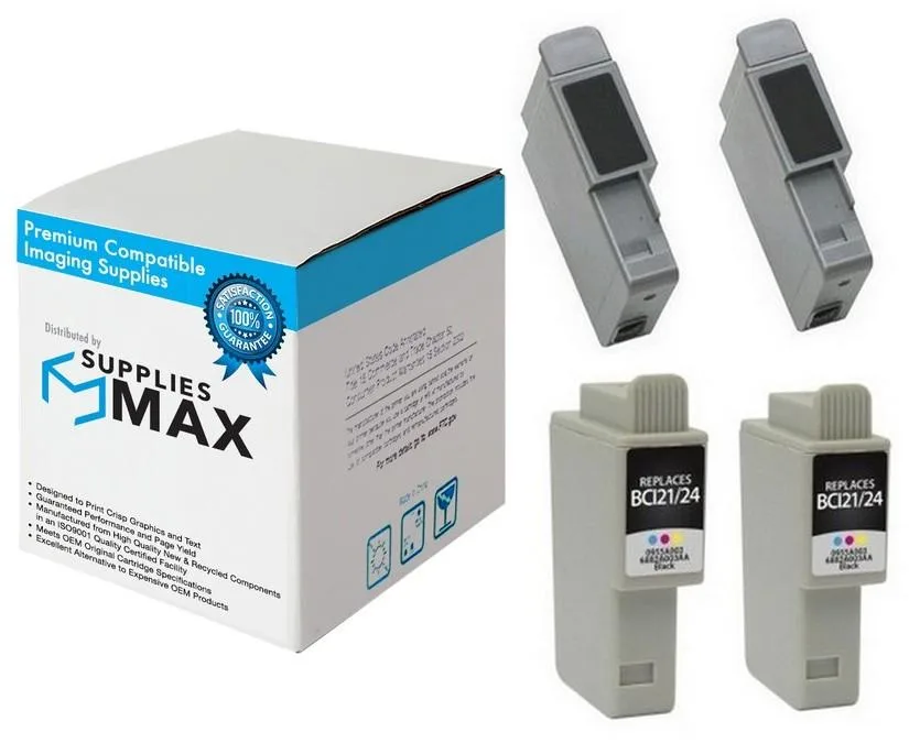 SuppliesMax SuppliesMax BCI-21MP 2PK Inkjet Combo Pack (2 Black, 2 Color) — product photo