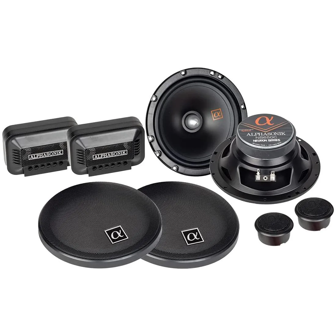 ALPHASONIK ALPHASONIK NS650C 6.5" 180W component car speaker — product photo
