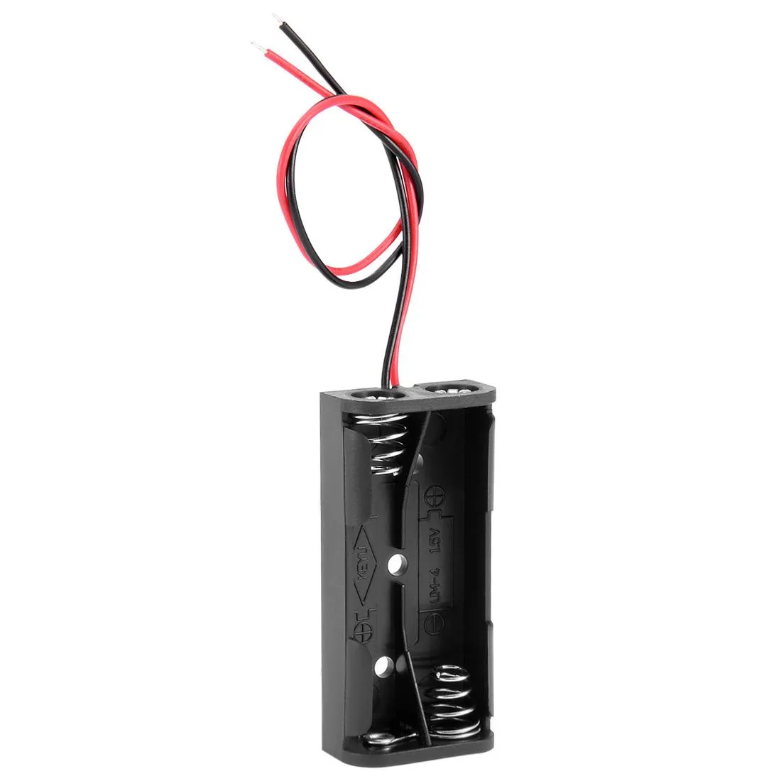 Unique-Bargains Unique-Bargains Battery Case 2 x 1.5V AAA 53 x 25 x 13mm 15cm Leads — product photo