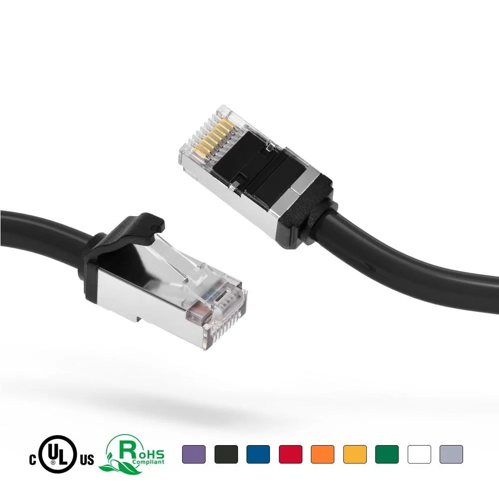 Nippon Labs Nippon Labs 60CAT8-0.5-28BK Cat8 network ethernet cable .5ft black — product photo