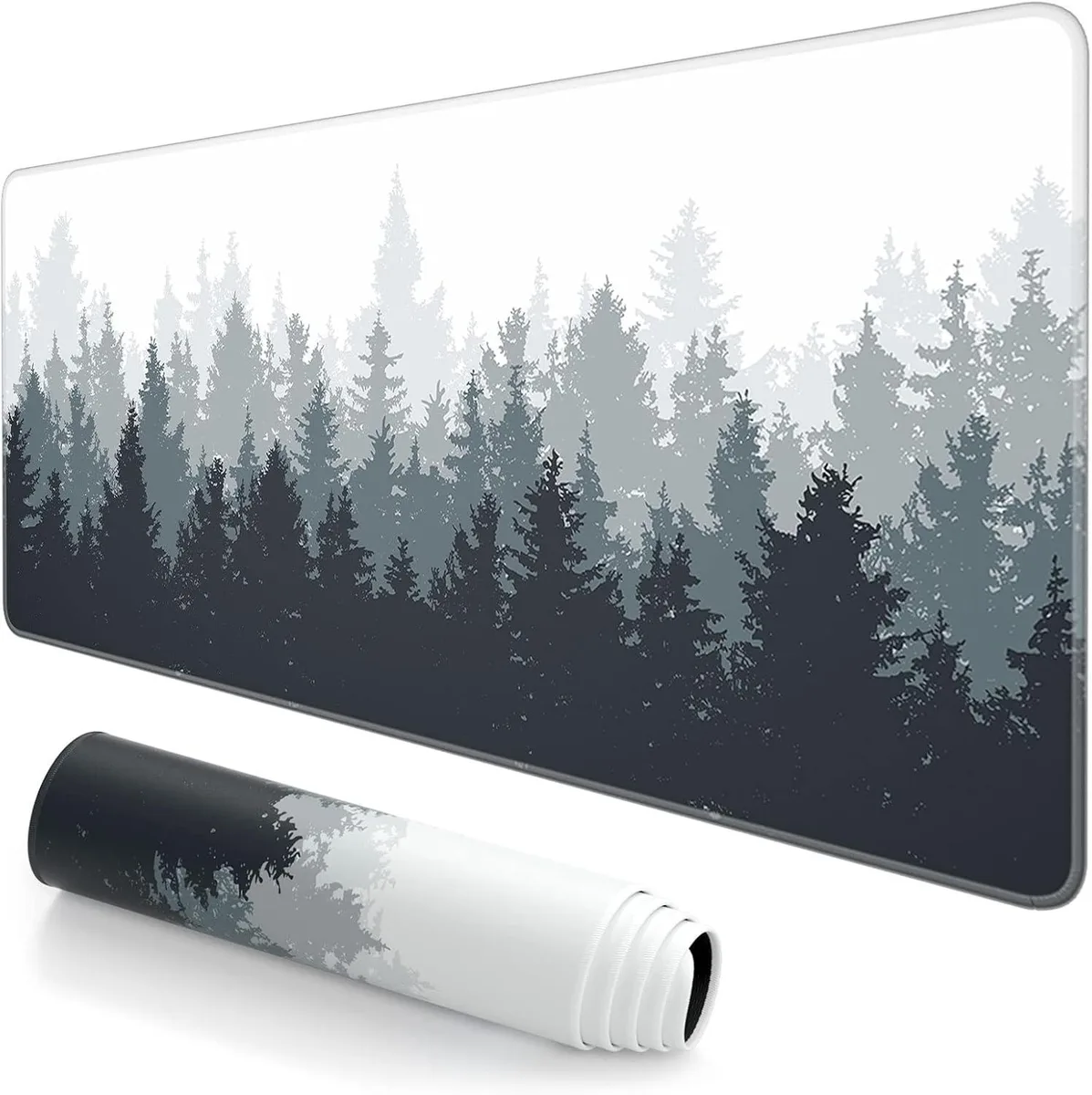 Bailink Bailink Quality Gaming Mouse Mat Forest Background Pattern 31.5 x 11.8 mouse pad — product photo