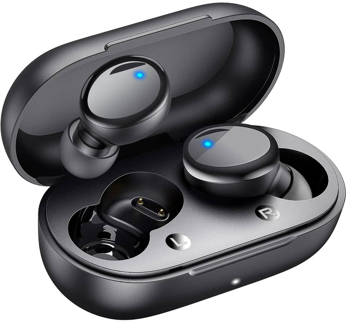  Lanteso S8 Bluetooth 5.4 Earbuds 48H Black — product photo