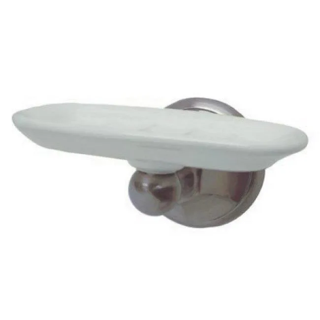 Kingston Brass Metropolitan soap dish in satin nickel finish