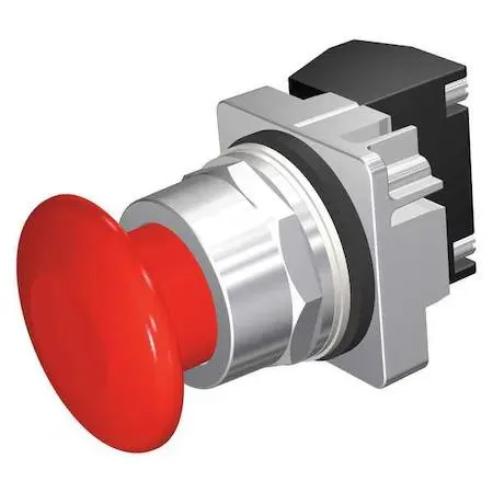 SIEMENS SIEMENS 52PM9W2A 30 mm Red Mushroom Push Button 1NO/1NC 10A 600V — product photo