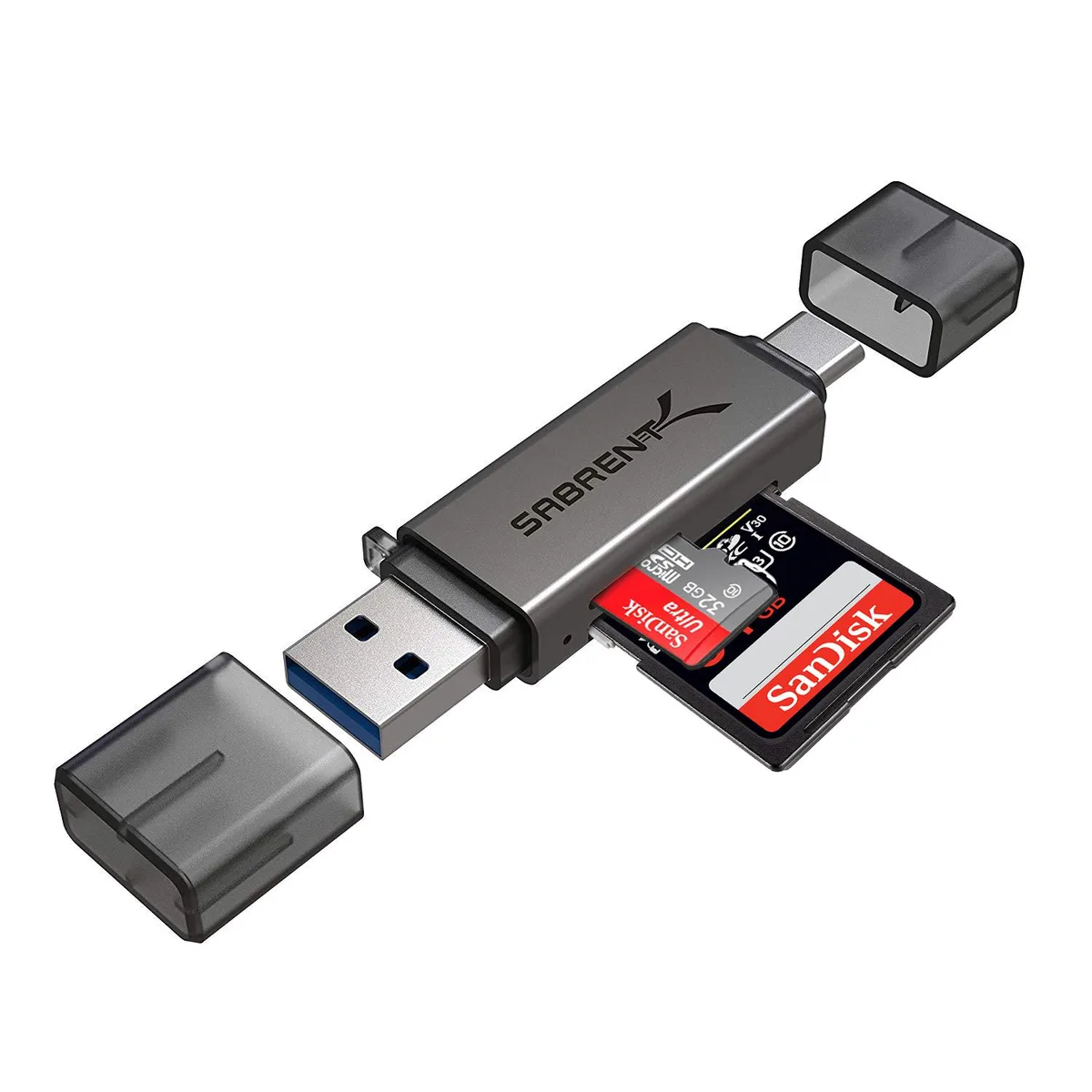 Sabrent Sabrent CR-BCA2 USB 3.0 & USB-C card reader — product photo