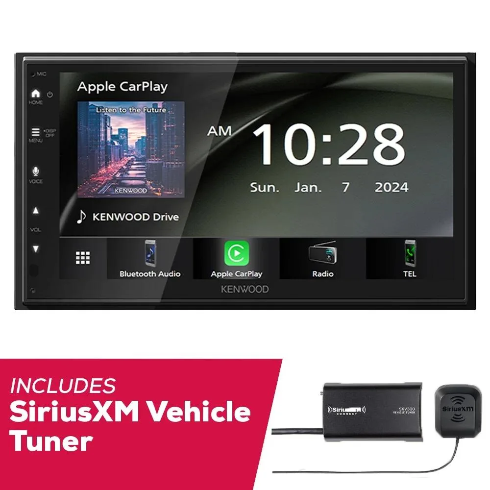 KENWOOD Kenwood DMX4710S 6.8" Single DIN Receiver with SXV300V1 SiriusXM Tuner — product photo