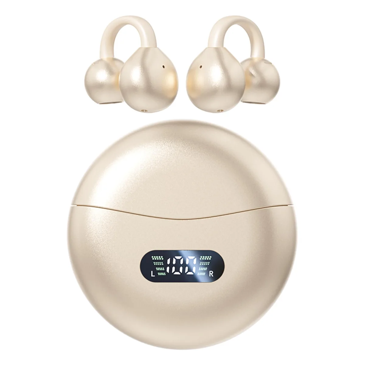 MAcnas M79 open-ear clip headphones Bluetooth 5.4 yellow — product photo