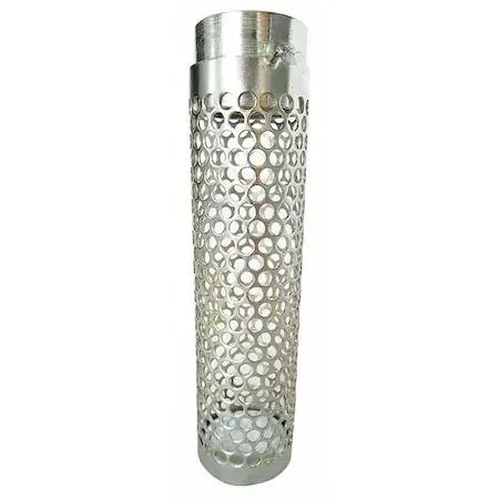 Steel suction strainer with side perforations, 1 NPSM inlet