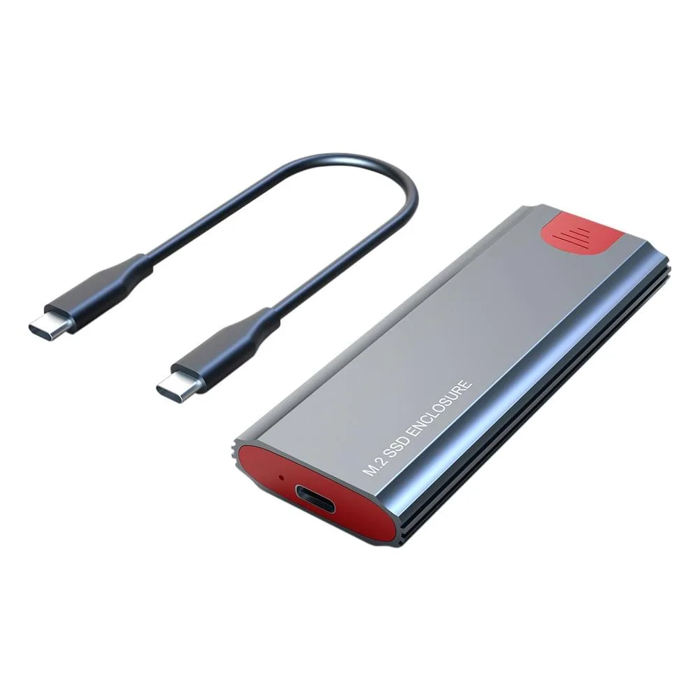 YINGHUA YINGHUA M.2 SSD Enclosure Dual Protocol Grey C-C Cable — product photo