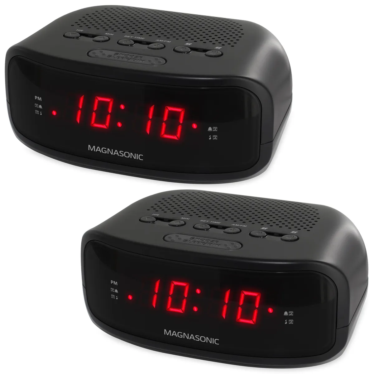 ShopTronics ShopTronics Magnasonic EAAC200-2PACK Digital AM/FM Clock Radio 2 Pack — product photo