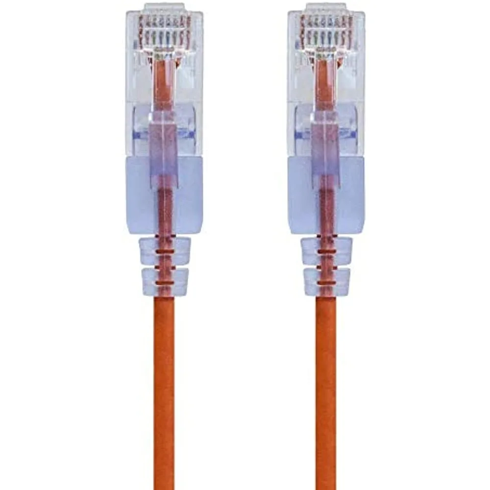 Monoprice Inc. Monoprice 116346 Cat6A SlimRun Ethernet Cable 1.524 m Orange 10 Pack 30AWG — product photo