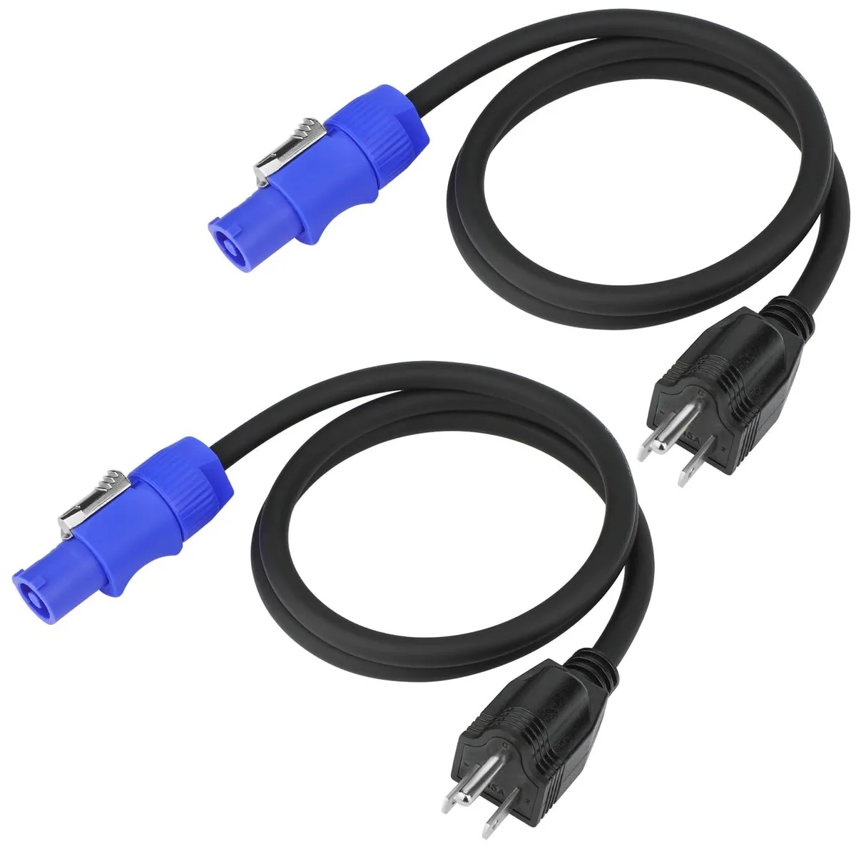  Aukuoy PC048e 2-pack PowerCON 16AWG 1 m power extension cord — product photo