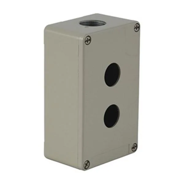 Schneider Electric Schneider Electric XAPG29202 22 mm pushbutton enclosure 2.03 in high gray die-cast zinc — product photo