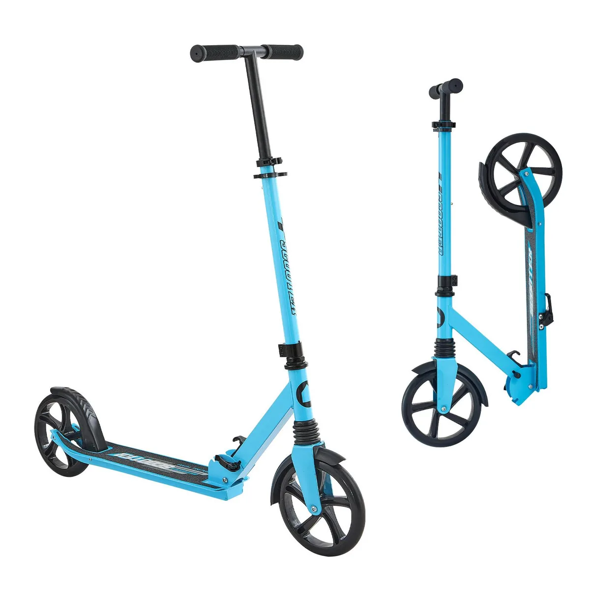 VEVOR VEVOR S200D Kick Scooter Blue Black 8in Wheels 220lb — product photo