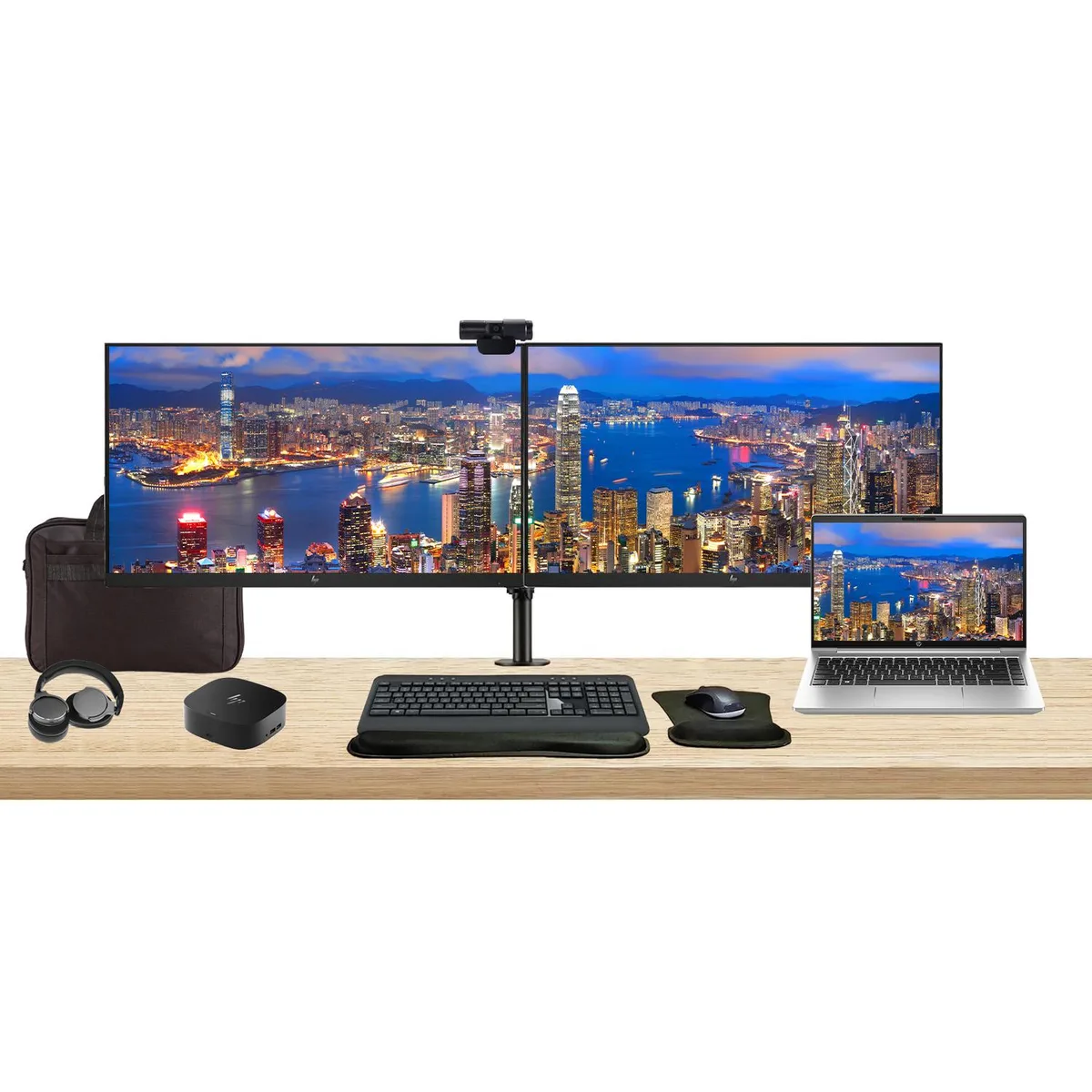 HP HP ProBook 440 G10 14" i7-1355U 16GB 512GB Bundle 2×27" Monitors Dock Peripherals — product photo