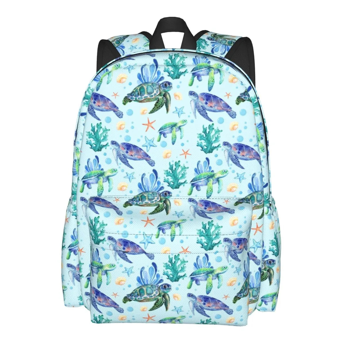 Lightweight waterproof polyester backpack with top handle and adjustable straps, 16.7 inch laptop fit