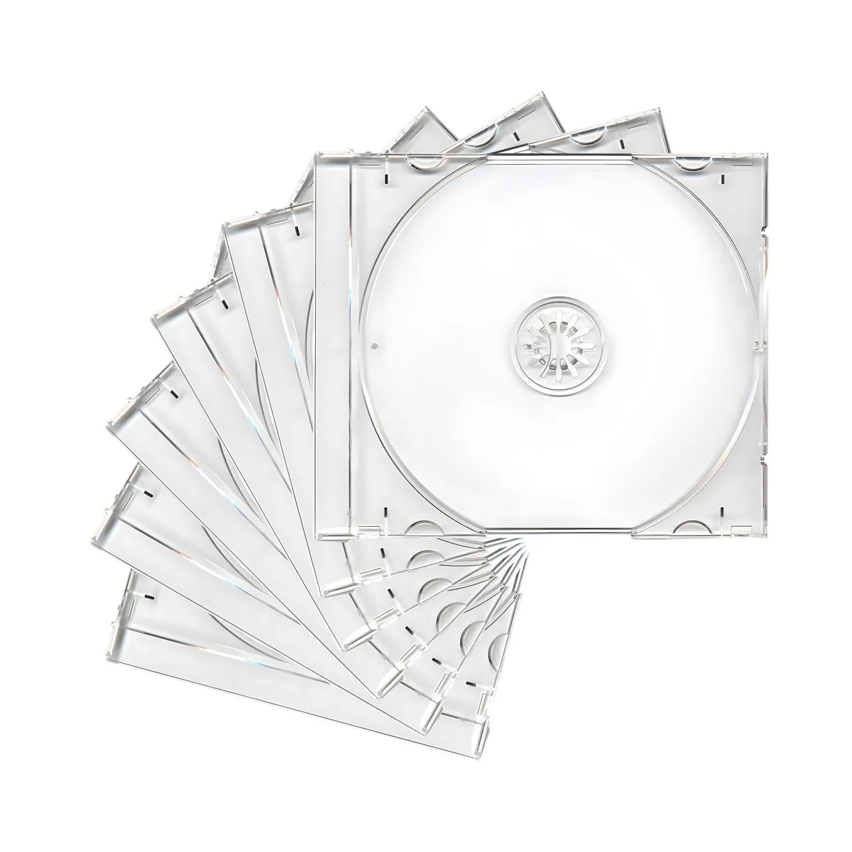  VCYOPN Standard Single Clear CD Jewel Case 6 PCS 10 mm Transparent — product photo