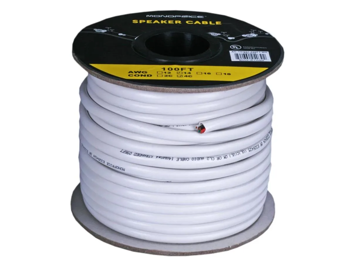 Monoprice Inc. Monoprice 142344 Cat6A 500 ft Gray F/UTP 23AWG 550MHz network ethernet cable — product photo