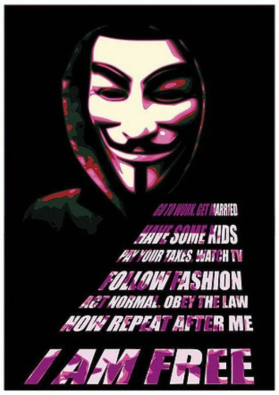 Posterazzi XPS1342 V for Vendetta poster 24 x 36 inches