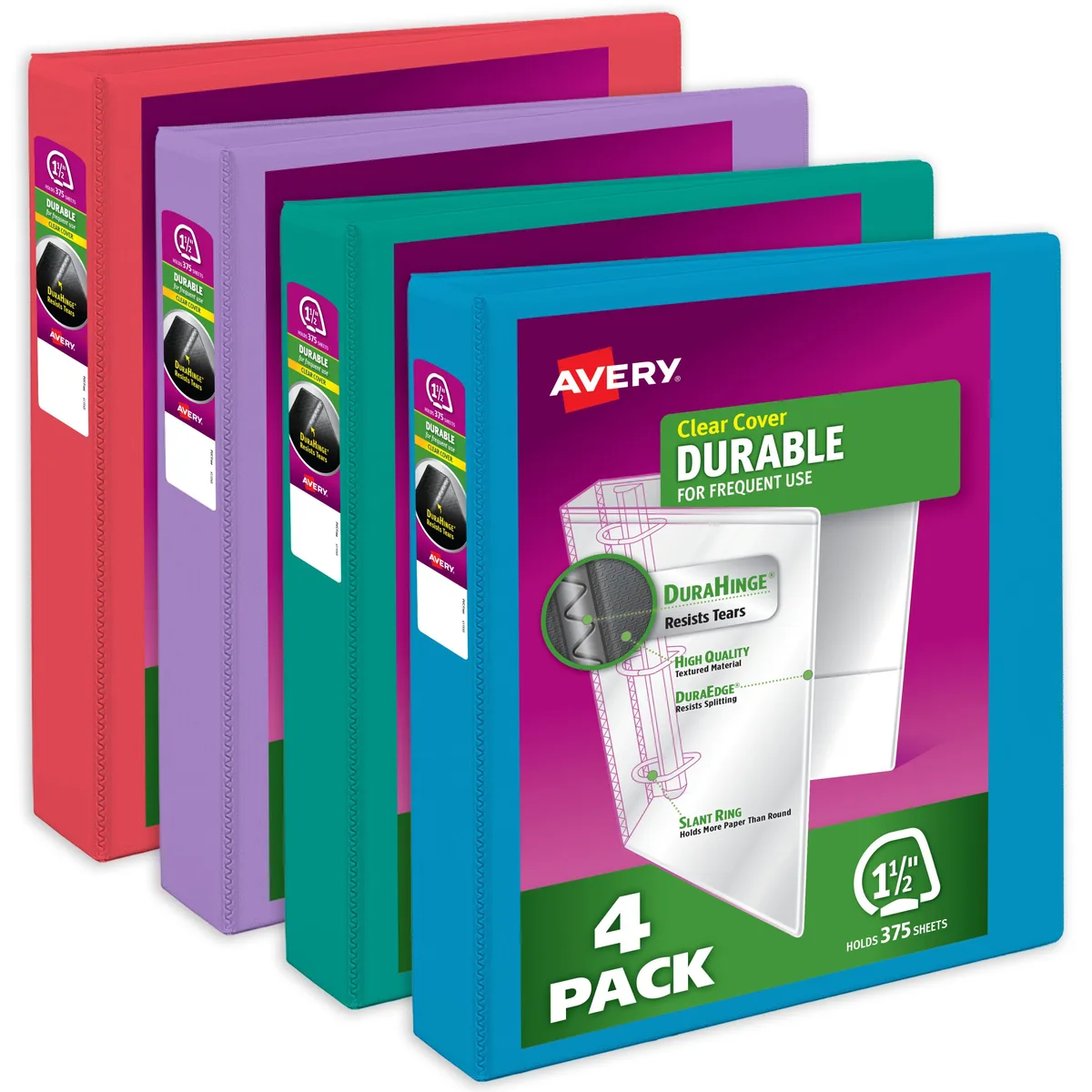 Avery Avery Durable View 1.5" Binder 4-Pack 05687 — product photo