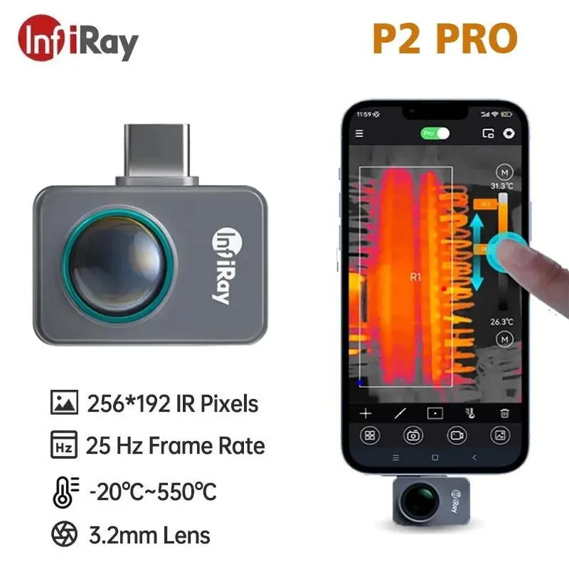 InfiRay InfiRay P2 Pro Thermal Camera Smartphone 256x192 IR Measurement Tool (Without macro lens) — product photo
