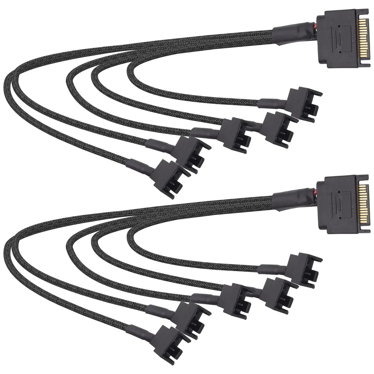 Vszerda Vszerda SATA to 5×3/4-pin fan splitter 27 cm 2-pack — product photo