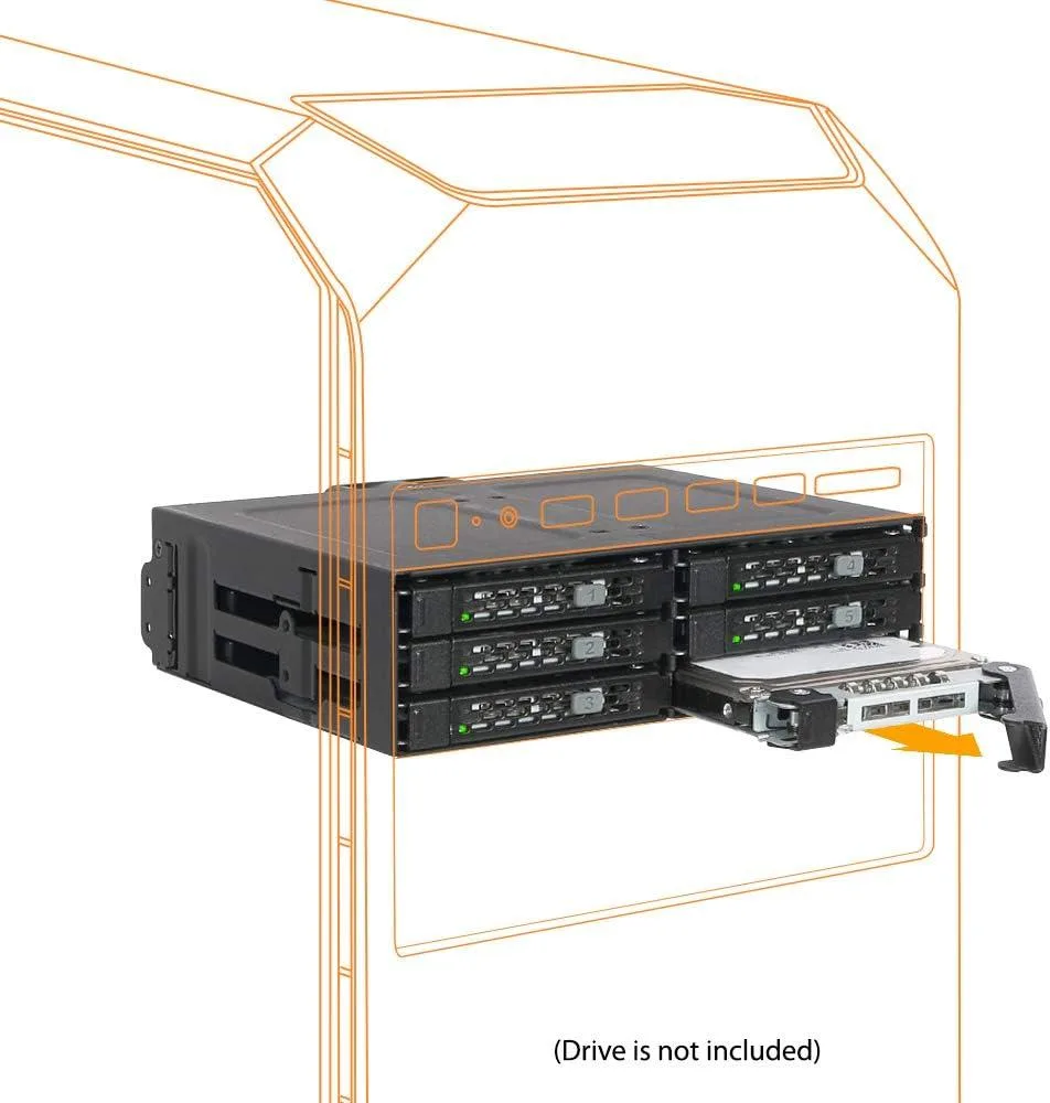 ICY DOCK ICY DOCK ToughArmor MB608SP-B 6 Bay 2.5 SAS/SATA Rack — product photo