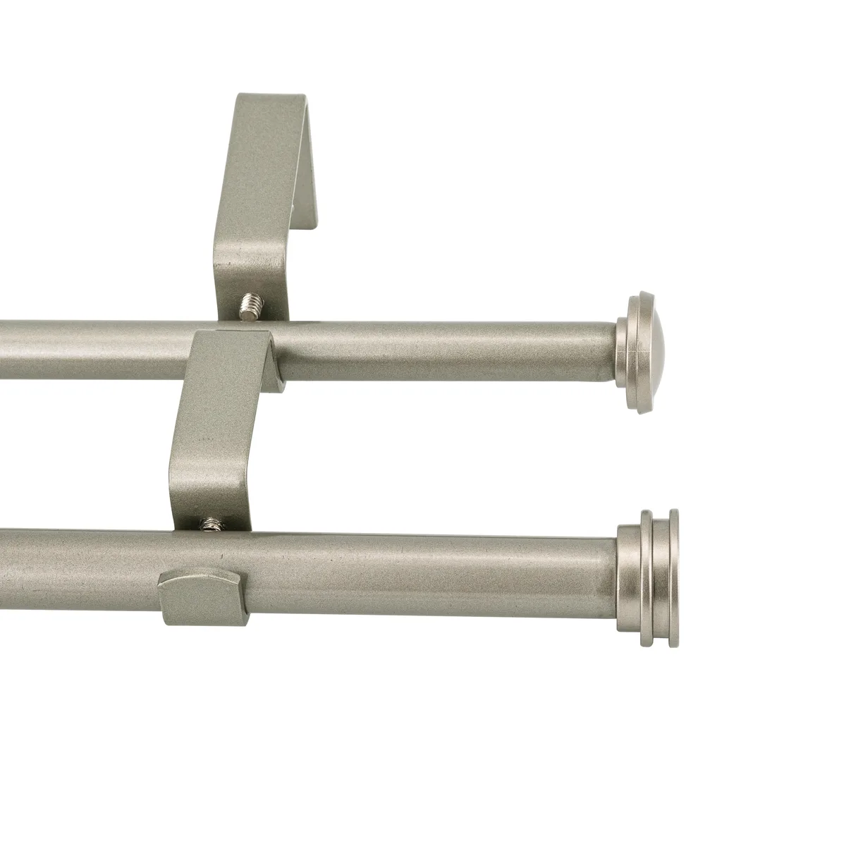 Not Avail Not Avail Double Curtain Rod 84-120 Pewter TZ-DRod-1909121 — product photo