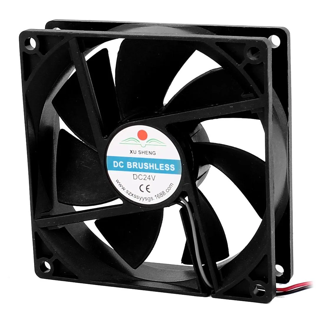 Unique-Bargains Unique-Bargains DC 24V 90mm 7 Vanes Case Fan with Metal Finger Guard — product photo