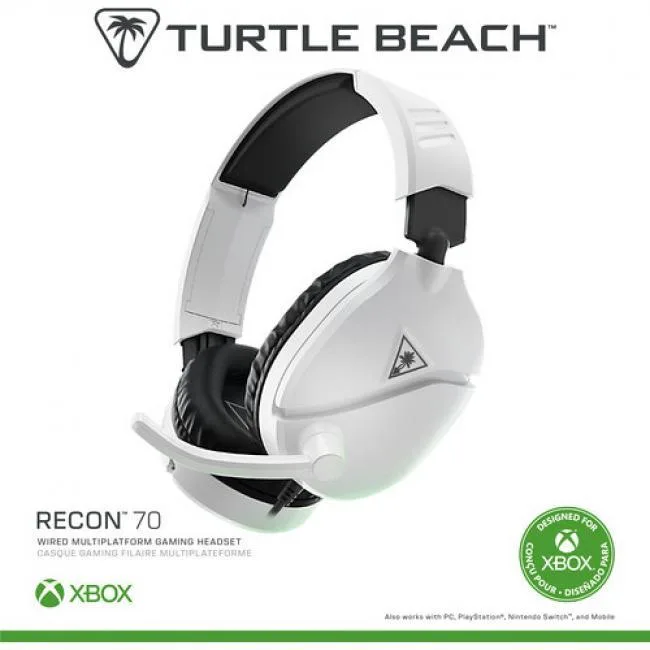 Turtle Beach/Voyetra Turtle Beach Recon 70 White Wired Headset 3.5 mm — product photo
