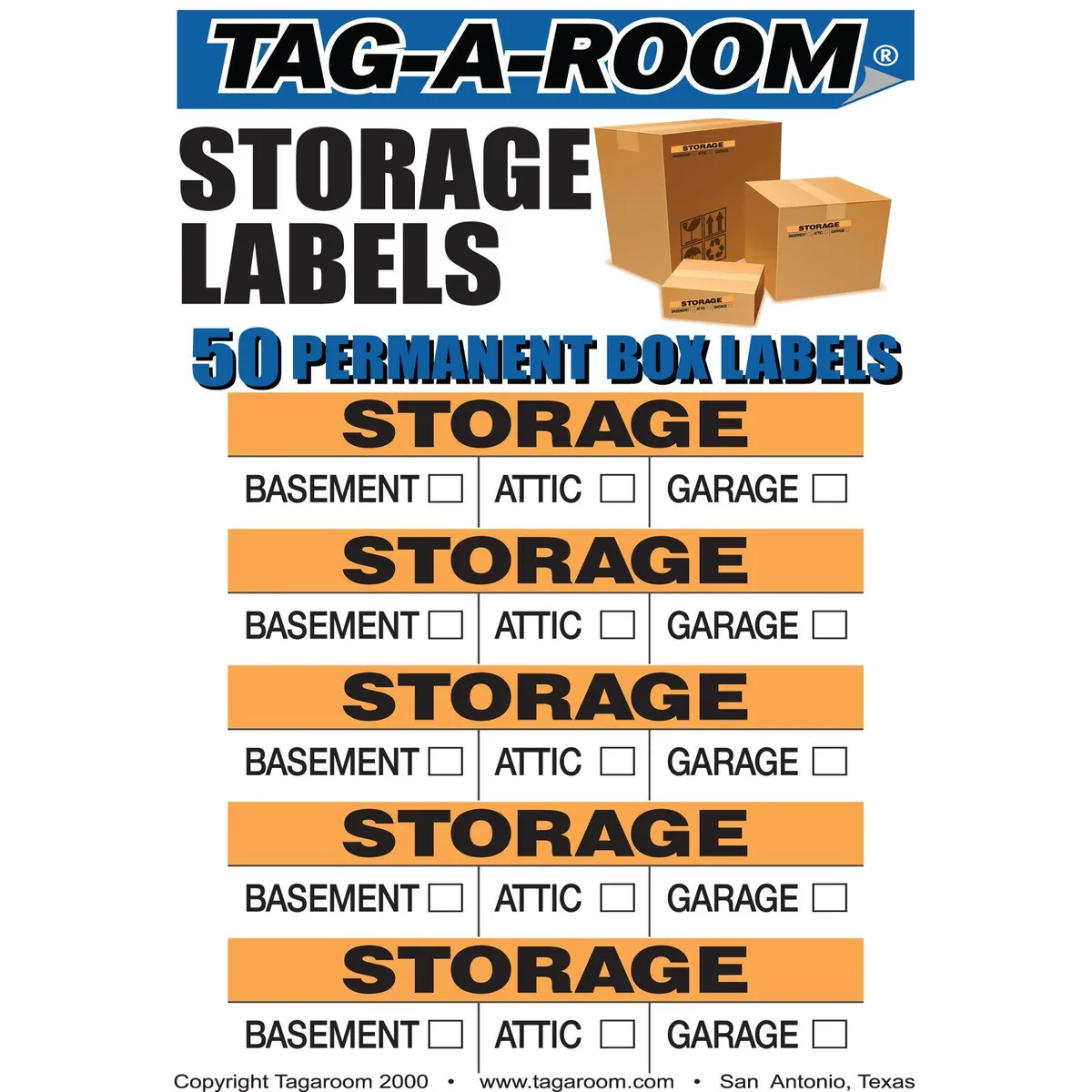 UBMOVE UBMOVE Storage Moving Labels 50 pack — product photo
