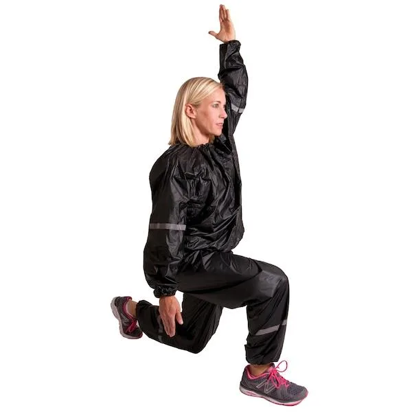 Transparent oversized vinyl sweat suit in Large/X-Large size
