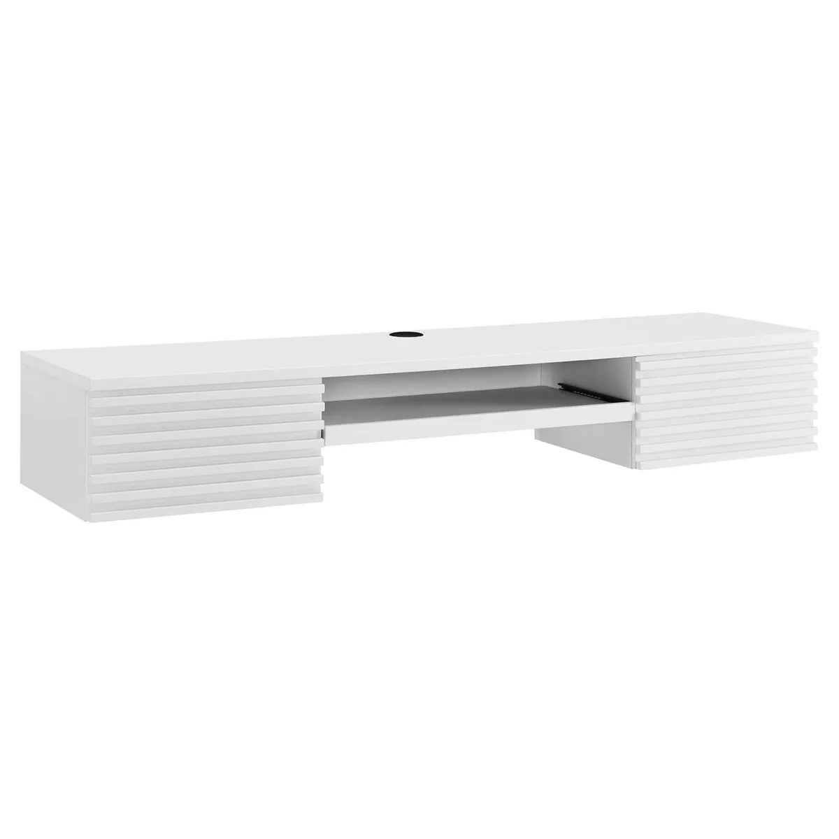 Modway Furniture Modway Furniture Render Wall Mount Desk Walnut 60W 15.5D 9.5H — product photo