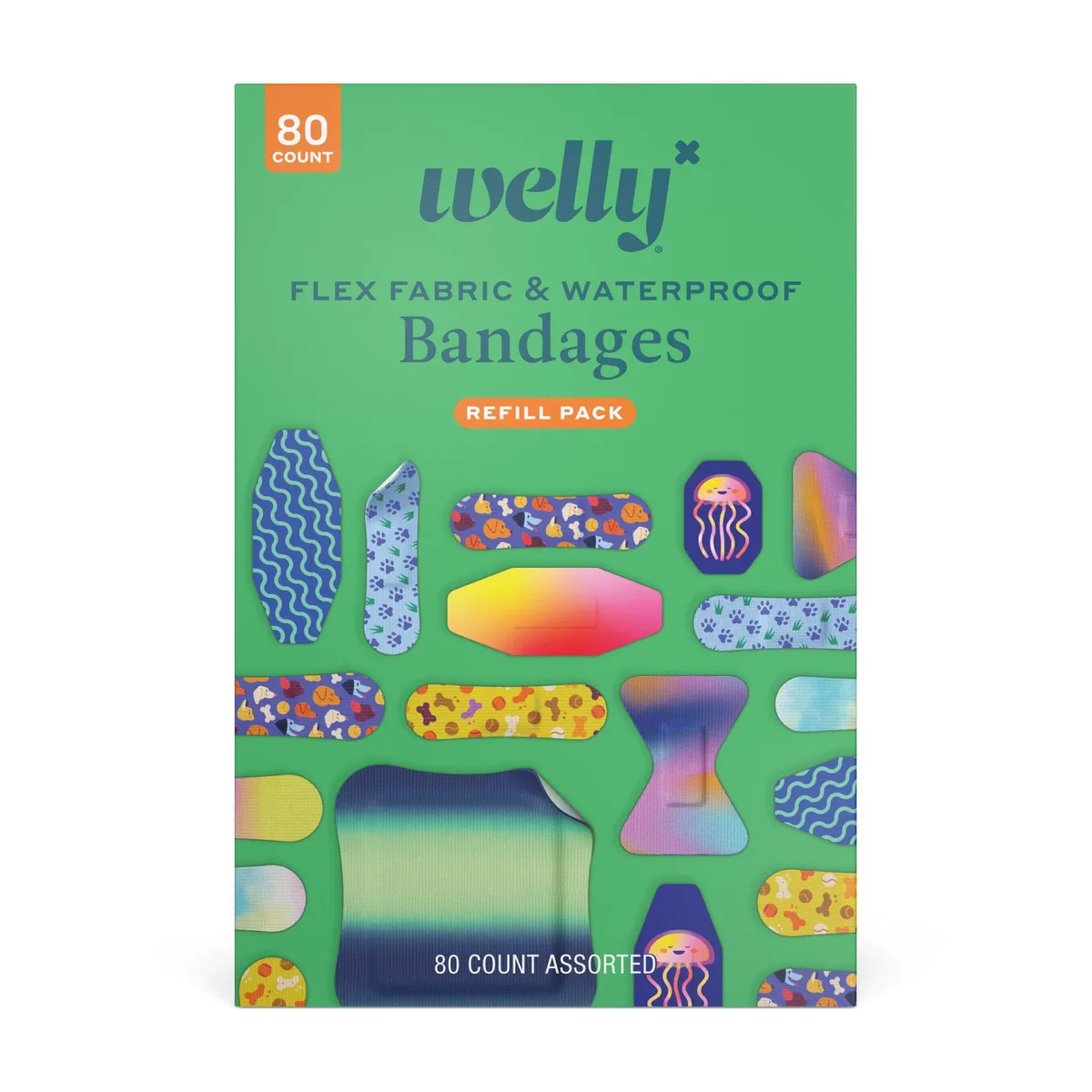 Welly WLY1112 Bandage Family Pack 80 Count — product photo