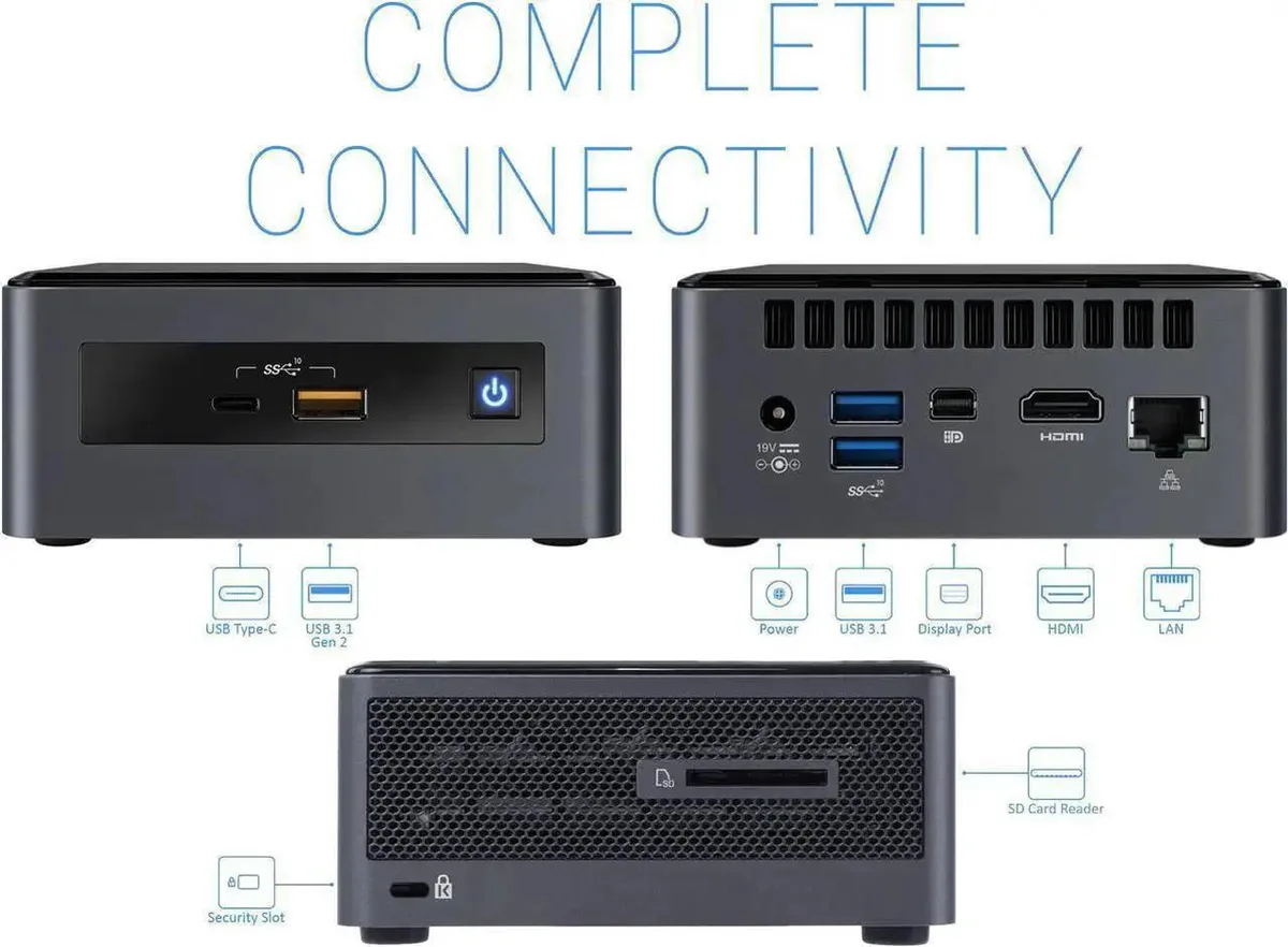 Intel Intel i5-10210U barebone mini PC 16GB 1TB Windows 10 Pro — product photo