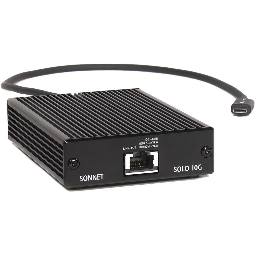 Sonnet Technologies Sonnet Technologies SOLO10G-TB3 10Gbps network card — product photo