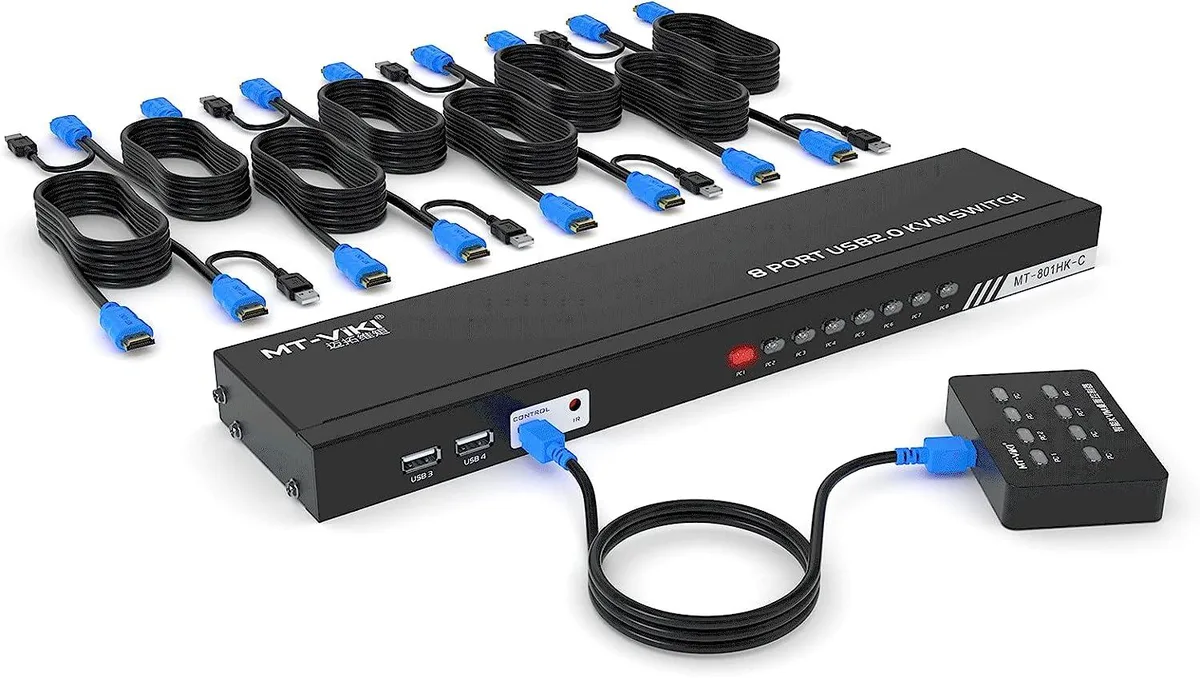 Mickey Technology Mickey Technology MT-VIKI 801HK-C 8 Port KVM Switch HDMI 4K 30Hz — product photo