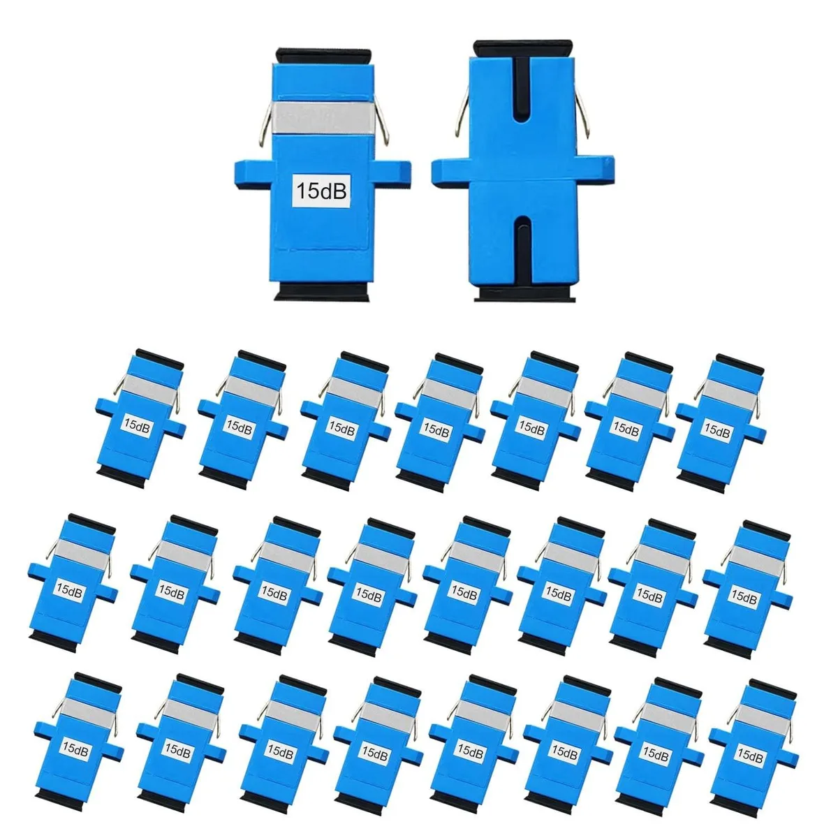 Adafruit Adafruit 25PCS 15dB SC-UPC Flange Fiber Optical Attenuators 2 in 1 Accessories — product photo